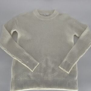 Time and Tru Cream Knit Sweater XS (0–2) RecycTime and Tru Cream Ribbed Knit Top